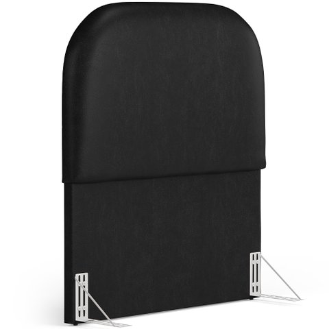 Cabeceira Cama Box 100cm Orgânica Lanna W01 Couríssimo Preto - Lyam Decor