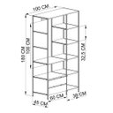 Ver imagem 4 de Closet Guarda Roupas Aberto Estilo Industrial Armário