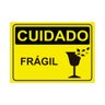 Placa de Sinalização Cuidado Frágil em Pvc - 1
