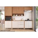 Ver imagem 1 de Cozinha Completa Divina 5 Peças (2aéreos+2balcões+1paneleiro) Cz002 Freijo/off White - Mgm