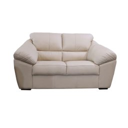 Conjunto de Sofá de Couro Floyde 3 e 2 Lugares - Manteiga - 2