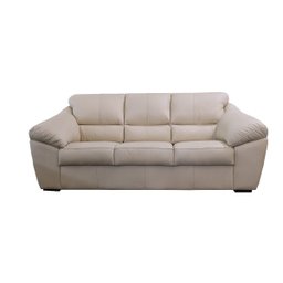 Conjunto de Sofá de Couro Floyde 3 e 2 Lugares - Manteiga - 4