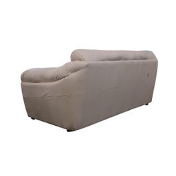 Conjunto de Sofá de Couro Floyde 3 e 2 Lugares - Manteiga - 7