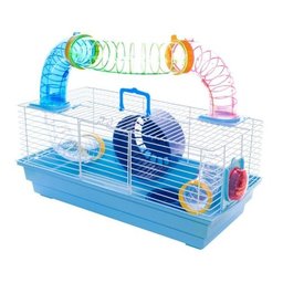 Gaiola Hamster Bragança com Tubos Labirinto 1 Andar Cor Vermelha - 4
