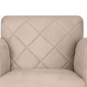 Ver imagem 4 de Kit 2 Poltronas Decorativas Isabella em Tressê Suede Bege - Ds Móveis