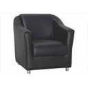 Ver imagem 2 de Kit 2 Poltronas Decorativa para Escritório e Tilla Tecido Corino Preto