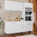 Ver imagem 1 de Armário de Cozinha com Tampo Cp02 180cm Pérola Branco Z34 - Mpozenato
