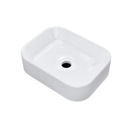Cuba Pia para Banheiro Lavabo Apoio Sobrepor Arredondada - 4