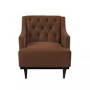 Ver imagem 3 de Kit 2 Poltronas Decorativa Clássica Capitonê Suede Marrom - Ds Móveis