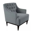 Ver imagem 2 de Kit 2 Poltronas Decorativa Clássica Capitonê Suede Cinza - Ds Móveis