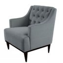 Ver imagem 4 de Kit 2 Poltronas Decorativa Clássica Capitonê Suede Cinza - Ds Móveis