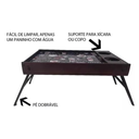 Ver imagem 4 de Bandeja Cafe Da Manha Adesivado Com Pé e Porta Copo - MDF - Retangular - Black Friday
