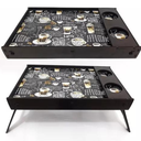 Ver imagem 2 de Bandeja Cafe Da Manha Adesivado Com Pé e Porta Copo - MDF - Retangular - Black Friday