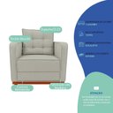 Ver imagem 4 de Kit 2 Poltronas Luxo Sala de Estar Bouclé Samuel