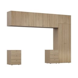 Guarda Roupa 8 Módulos 10 Portas 6 Gavetas Frame Cabecasa MadeiraMadeira   - 14