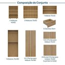 Ver imagem 3 de Guarda Roupa 8 Módulos 10 Portas 6 Gavetas Frame CabeCasa MadeiraOriginals