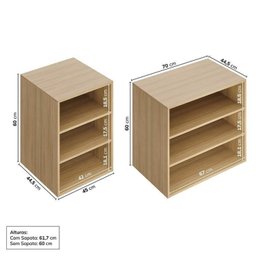 Guarda Roupa 8 Módulos 10 Portas 6 Gavetas Frame Cabecasa MadeiraMadeira   - 9
