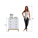 Ver imagem 5 de Berço 3 em 1 Certificado Inmetro e Cômoda 4 Gavetas Favo de Mel 030 Branco - Completa Móveis COMPLET