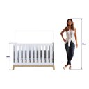 Ver imagem 4 de Berço 3 em 1 Certificado Inmetro e Cômoda 4 Gavetas Favo de Mel 030 Branco - Completa Móveis COMPLET