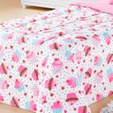 Ver imagem 2 de Edredom Cobre Leito Cobertor Kids Solteiro 1 Peça - Cupcake