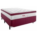 Ver imagem 1 de Cama Box Conjugado Casal: Colchão Molas Bonnel Rubio Euro Pillow (138x188x57) Herval