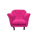 Ver imagem 3 de Poltrona Decorativa Dália Veludo Rosa Pink