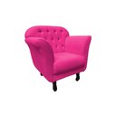 Ver imagem 4 de Poltrona Decorativa Dália Veludo Rosa Pink