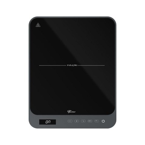 Cooktop de Indução Fischer Eiger 1 Boca Vitrocerâmico Portátil Touch Screen Preto Bivolt