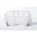 Ver imagem 1 de Sofá Apolo 160cm Boucle:Boucle Branco