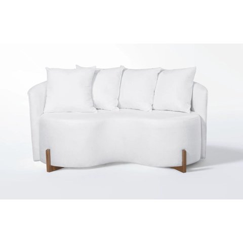 Sofá Apolo 160cm Boucle:Boucle Branco