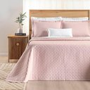 Ver imagem 4 de Kit Cobre Leito Colcha Marley Casal Dupla Face - Rosa