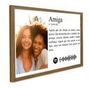 Ver imagem 4 de Quadro Personalizado com Foto e Música Amiga em Moldura Caixa Tacolado Papel de Parede Moldura Caixa