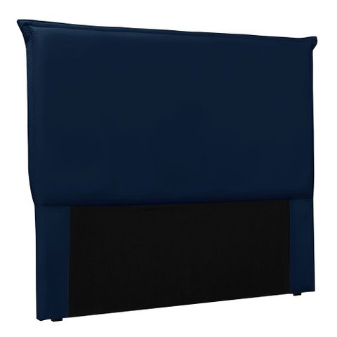 Cabeceira Casal 1,40m Barcelona Suede - Pallazio Azul Marinho
