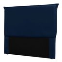 Ver imagem 3 de Cabeceira Casal 1,40m Barcelona Suede - Pallazio Azul Marinho