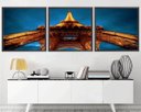 Ver imagem 1 de Quadro Decorativo 195x64cm Torre Eiffel Paris Quarto Sala