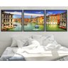 Quadro Decorativo 195x64cm Veneza Itália Quarto Sala - 1