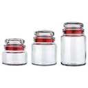 Ver imagem 3 de Conjunto de Potes de Vidro Multiuso VDR1129 3 PC. Vermelho