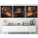 Ver imagem 1 de Quadro Decorativo 195x64cm Adega Vinho Bebida Quarto Sala