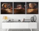 Ver imagem 1 de Quadro Decorativo 195x64cm Adega Vinho Bebida Quarto Sala