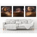Ver imagem 1 de Quadro Decorativo 195x64cm Adega Vinho Bebida Quarto Sala
