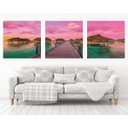 Ver imagem 1 de Quadro Decorativo 195x64cm Próximo Ao Paraíso Quarto Sala