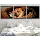 Ver imagem 1 de Quadro Decorativo 195x64cm Cristo Leão De Judá Quarto Sala