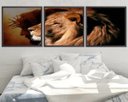 Ver imagem 1 de Quadro Decorativo 195x64cm Cristo Leão De Judá Quarto Sala