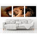 Ver imagem 1 de Quadro Decorativo 195x64cm Cristo Leão De Judá Quarto Sala