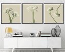 Ver imagem 1 de Quadro Decorativo 195x64cm Flores Brancas Spa Recepção Sala