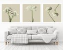 Ver imagem 1 de Quadro Decorativo 195x64cm Flores Brancas Spa Recepção Sala