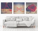 Ver imagem 1 de Quadro Decorativo 195x64cm Love Amor Namorados Quarto Sala