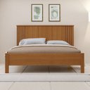 Ver imagem 5 de Cama de Casal 100% MDF 123cm x 175cm Duo Marrom/Freijó