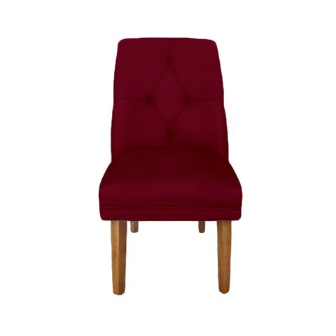 Cadeira de Jantar Helena Suede Vinho - Dominic Decor