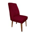 Ver imagem 3 de Cadeira de Jantar Helena Suede Vinho - Dominic Decor